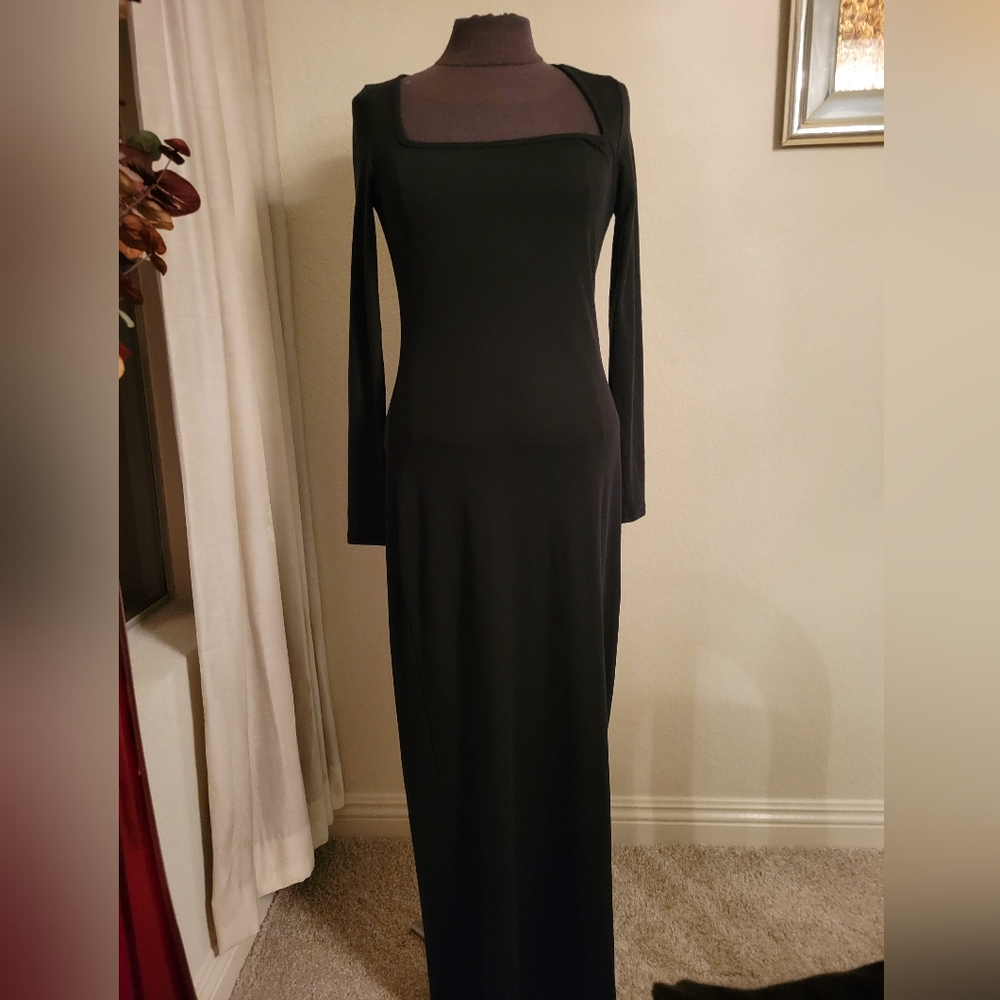 Square neckline ribbed maxi size small